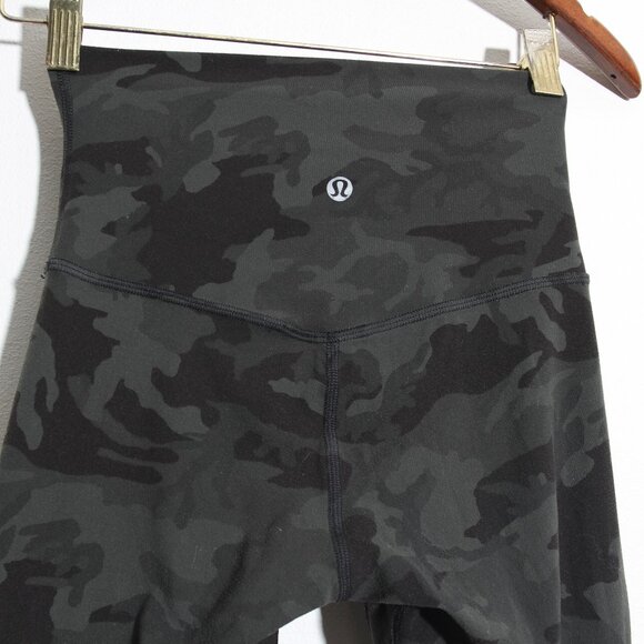 Lululemon Align Pant Legging *Full Length 28" Incognito Camo Multi Gator Green 2 - Picture 10 of 16